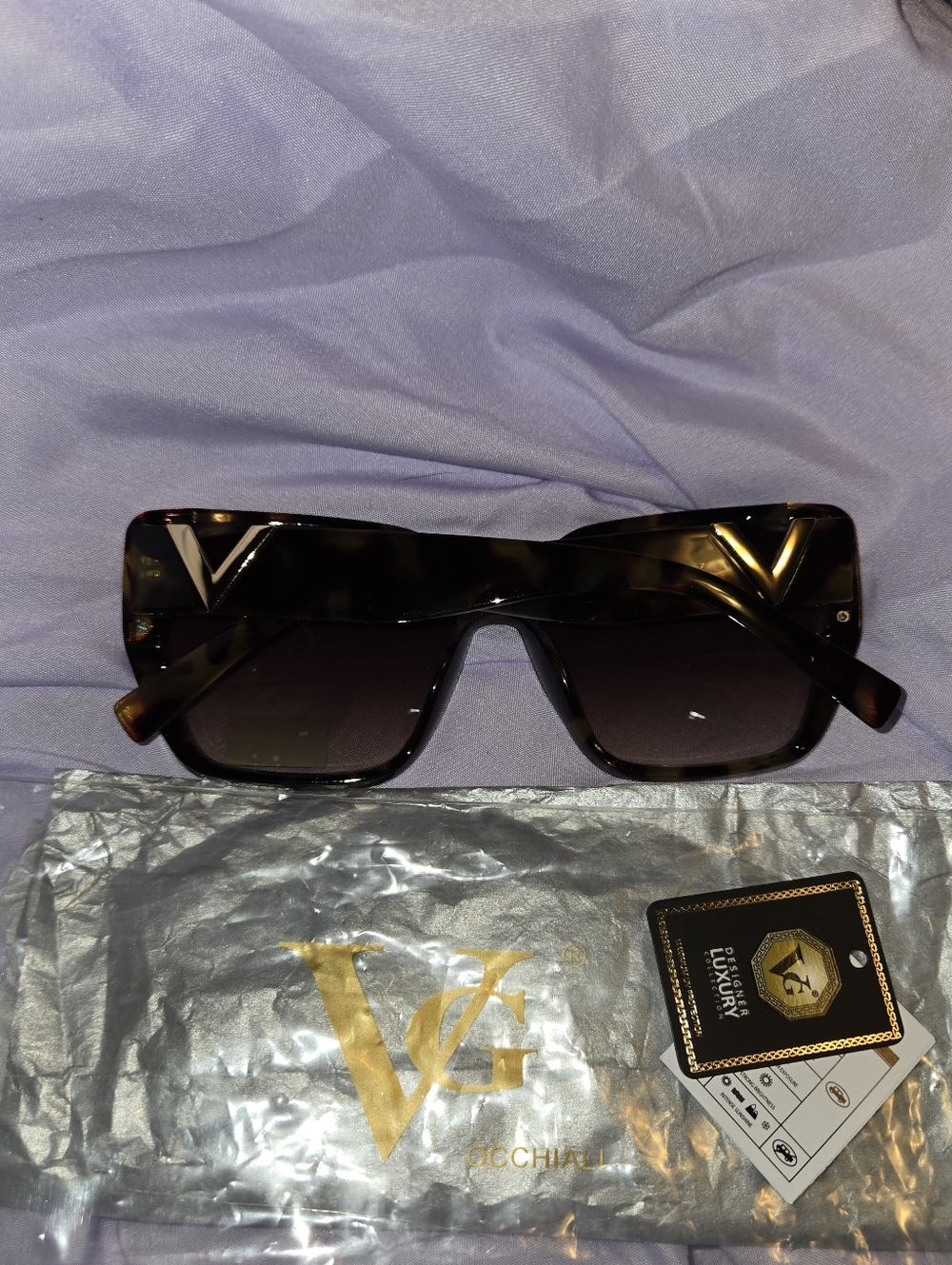 NWT VG Tortoise Shell Sunglasses - Picture 2 of 4